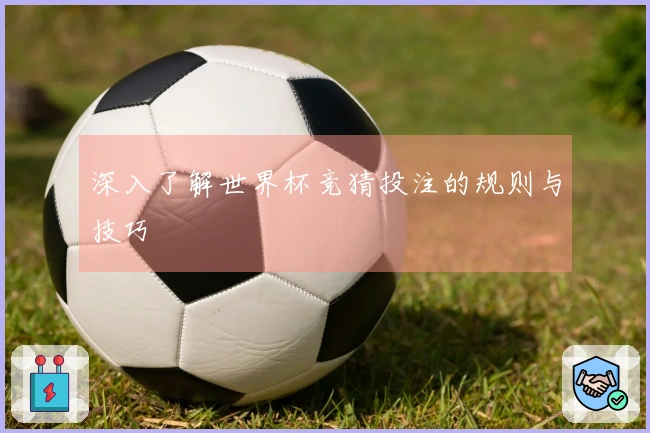 深入了解世界杯竞猜投注的规则与技巧
