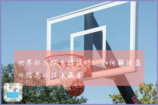 世界杯买球竞猜技巧：如何解读盘口信息以提高赢率