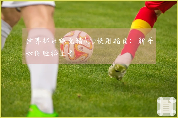 世界杯让球竞猜App使用指南：新手如何轻松上手